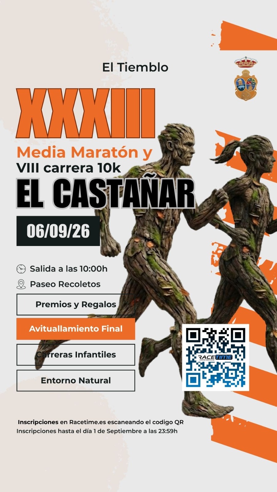 Imagen de XXXIII MEDIA MARATÓN Y 10K EL CASTAÑAR DE EL TIEMBLO (INFORMACIÓN)
